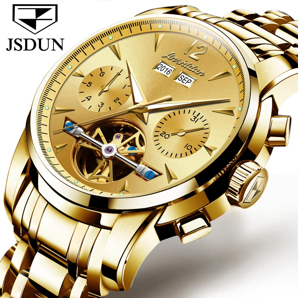 8738 OEM Supply TOP Luxury Men Watch Private Label Watch New Design Men Chronograph Automatic Wrist Mechanical Watch Men