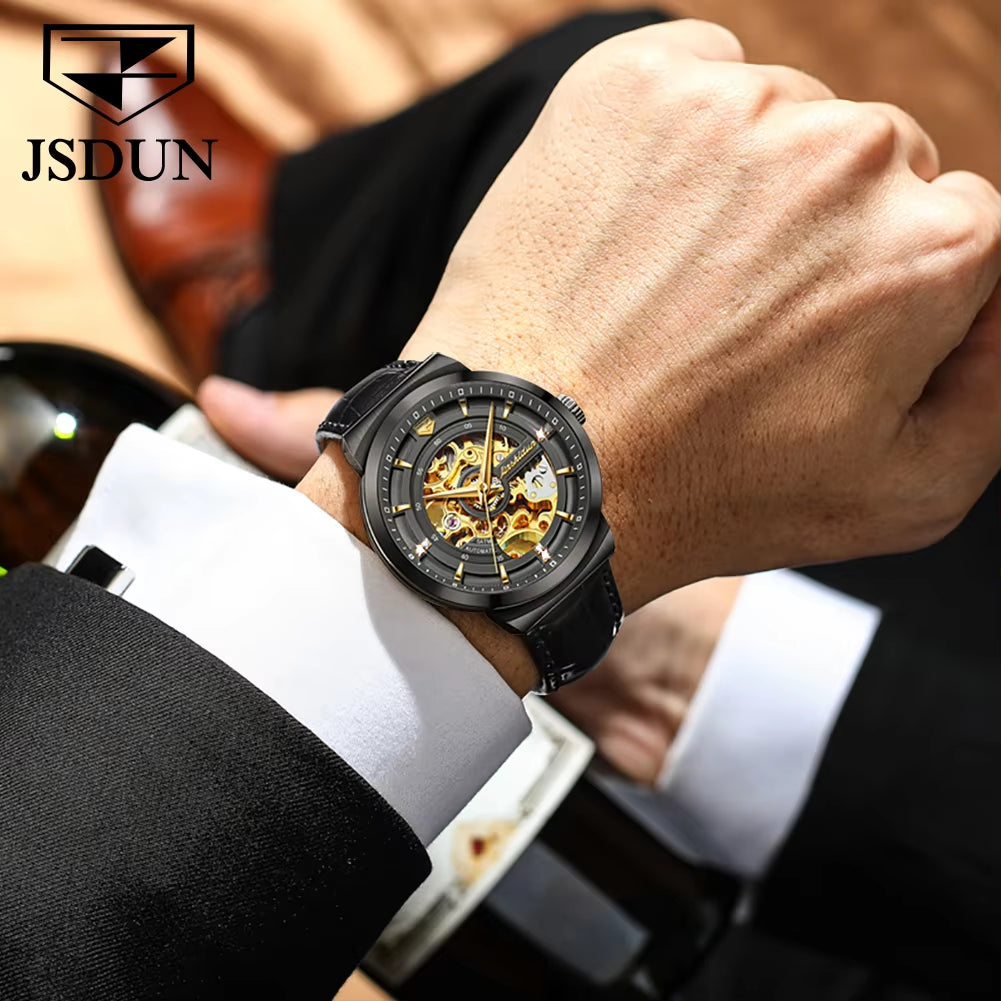 8916 Watch Tourbillon Waterproof Fashion Trend Mechanical Watch Men Belt Watch