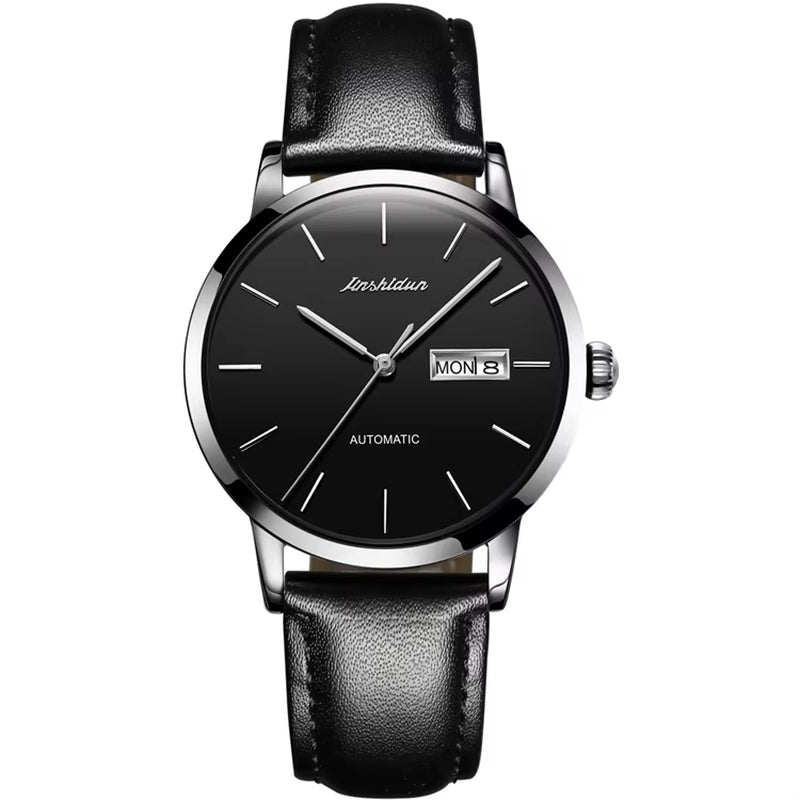 8812 Oem Watch Promotional Japanese Movement Stainless Steel Leather Waterproof Automatic Mechanical Wrist Watch