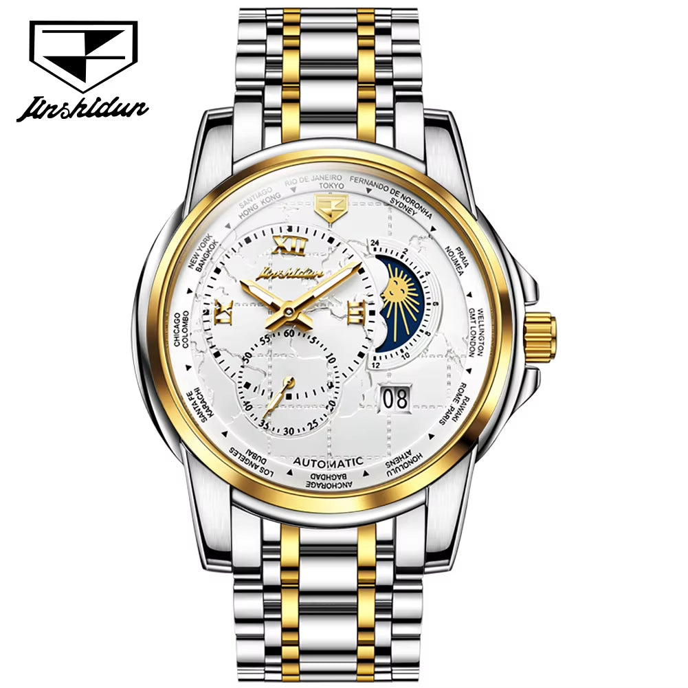 8920 Stainless Steel Luxury Brand Wrist Automatic Movement Mechanical Watch for Men