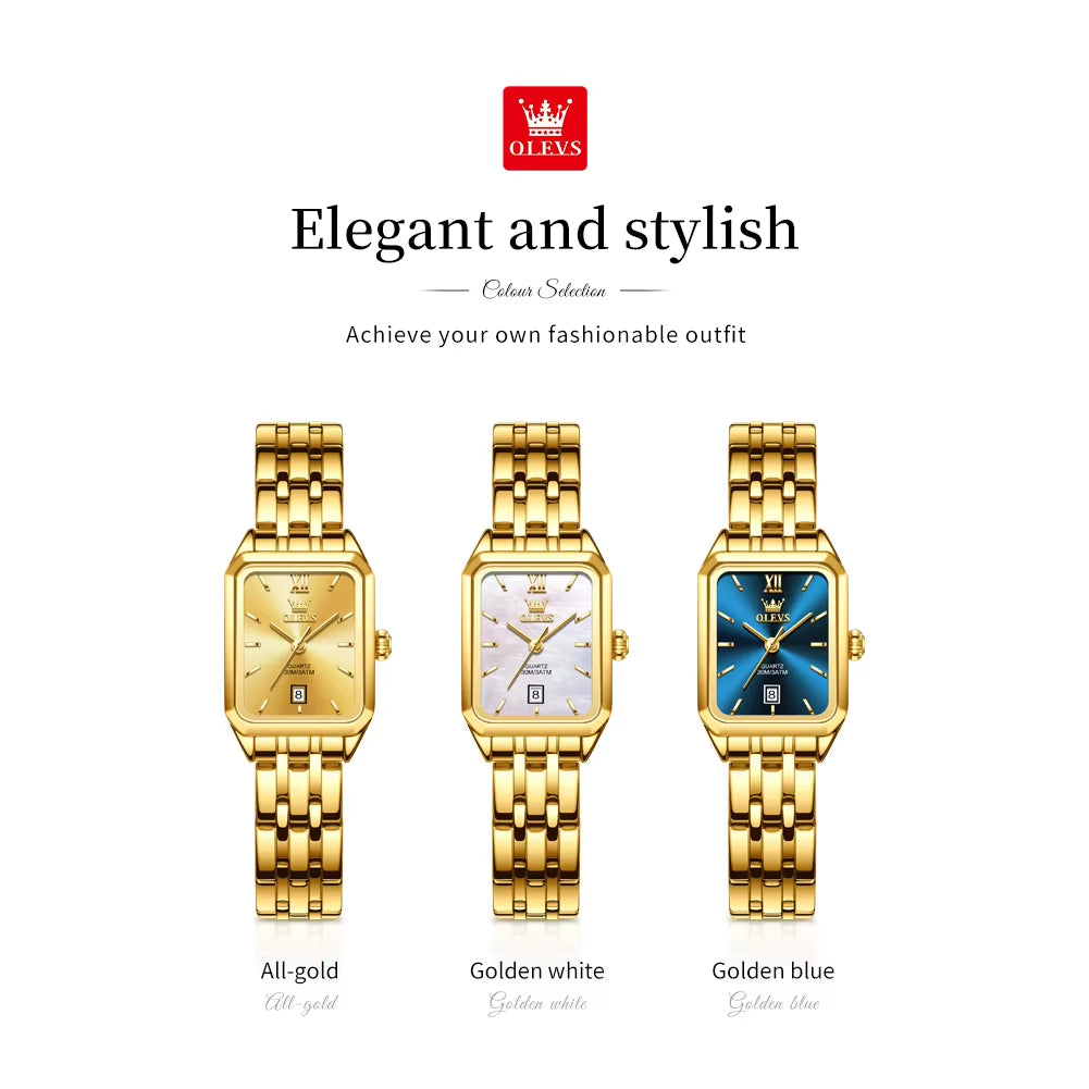 5616 Women Watch Diamond Luxury Wristwatch Elegant Female Gift Ladies Square Case Dial Minimalism Women Quartz Watches