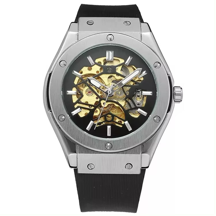 Men's Custom Logo Tourbillon Automatic Mechanical Luxury Wristwatch