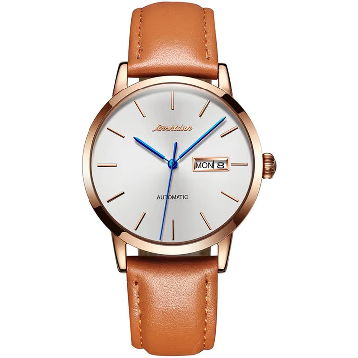 8812 Oem Watch Promotional Japanese Movement Stainless Steel Leather Waterproof Automatic Mechanical Wrist Watch