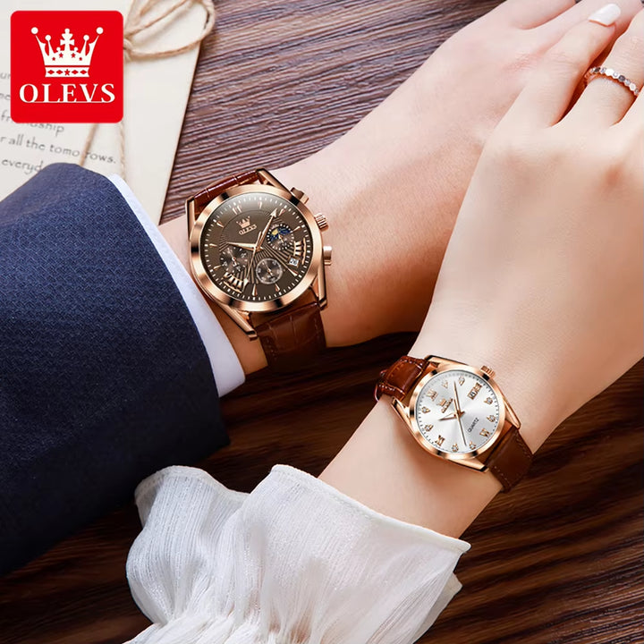 Classic Watch with Couple Watch Fashion Trend Christmas Gift Couple Watch