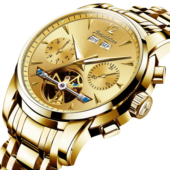 8738 Hot Oem Custom Chinese Fashion Manufacturer Luxury Watch Men Stainless Steel Waterproof Mechanical Watch