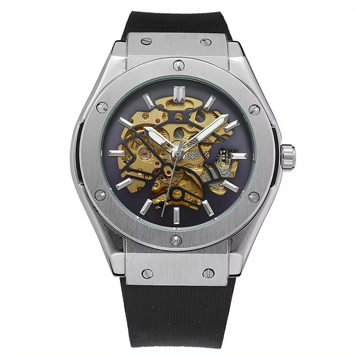 Men's Custom Logo Tourbillon Automatic Mechanical Luxury Wristwatch