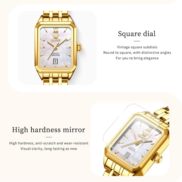 OEM 5616 Women Watch Diamond Luxury Wristwatch Elegant Female Gift Ladies Square Case Dial Minimalism Women Quartz Watches