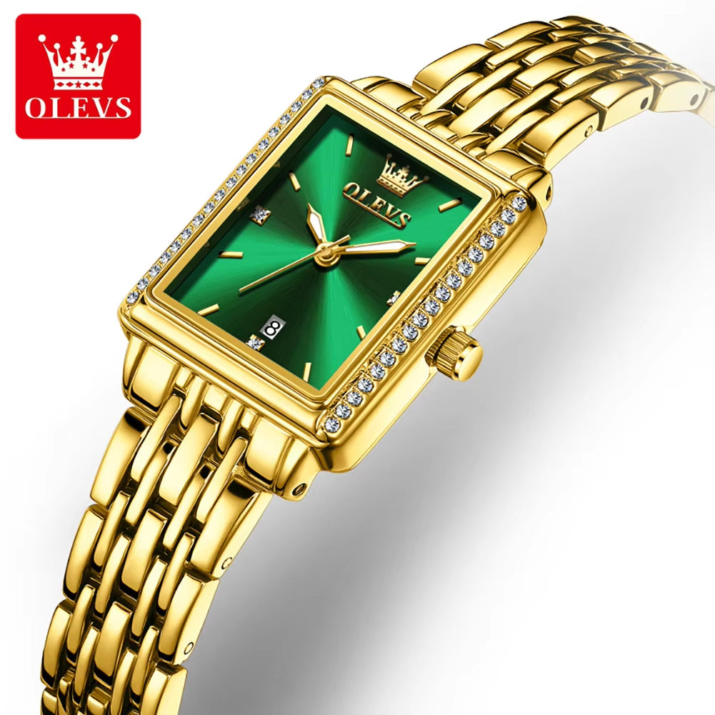 9995 Women Watch Diamond Luxury Wristwatch Elegant Female Gift Ladies Square Case Dial Minimalism Women Quartz Watches