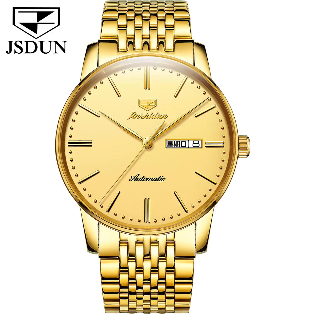 8767 Movement Men Watches Mechanical Automatic Wrist Watch Case Luxury Fashion Waterproof Business