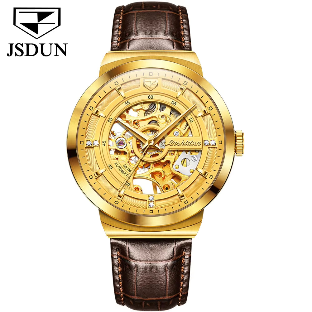 8916 Watch Tourbillon Waterproof Fashion Trend Mechanical Watch Men Belt Watch