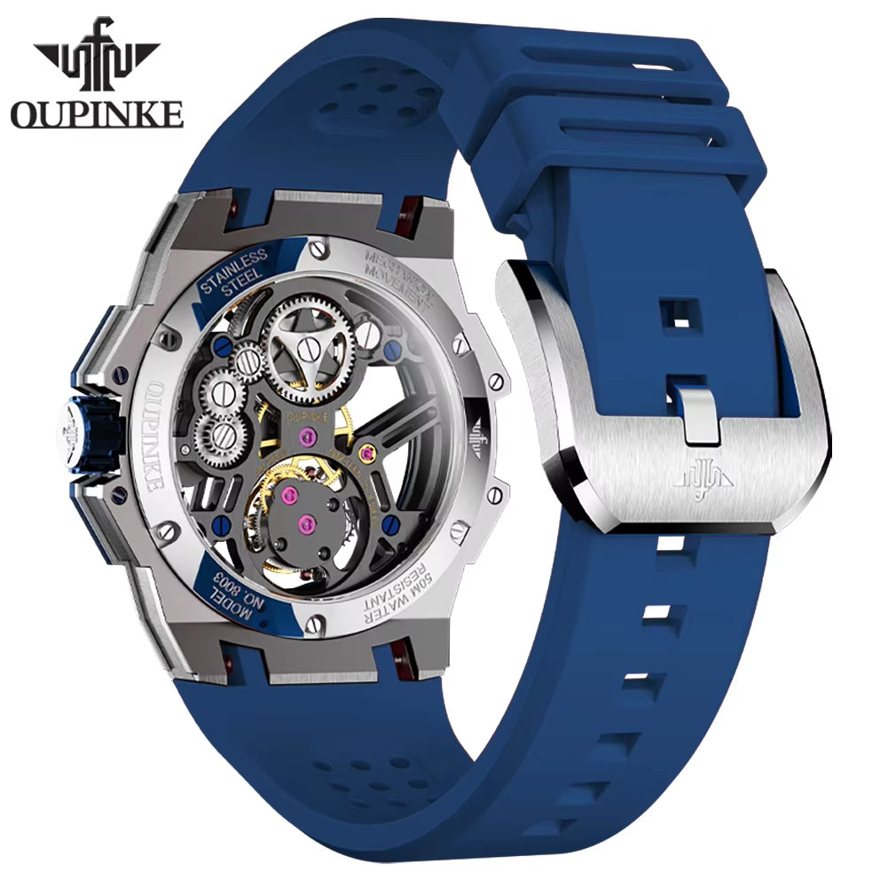 8003 Design ODM Custom Dark Knight Wrist Watch for Men Luxury Advanced Automatic Movement Mechanical Watch