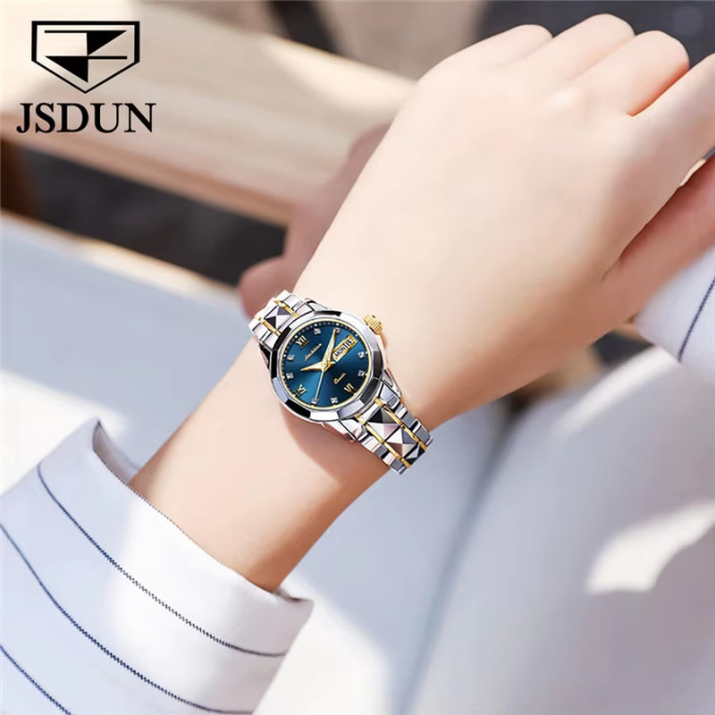 8813Women Factory Hot Sales Japanese Movement Classic Fashion Stainless Steel Waterproof Mechanical Watch