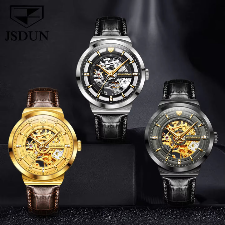 8916 Watch Tourbillon Waterproof Fashion Trend Mechanical Watch Men Belt Watch