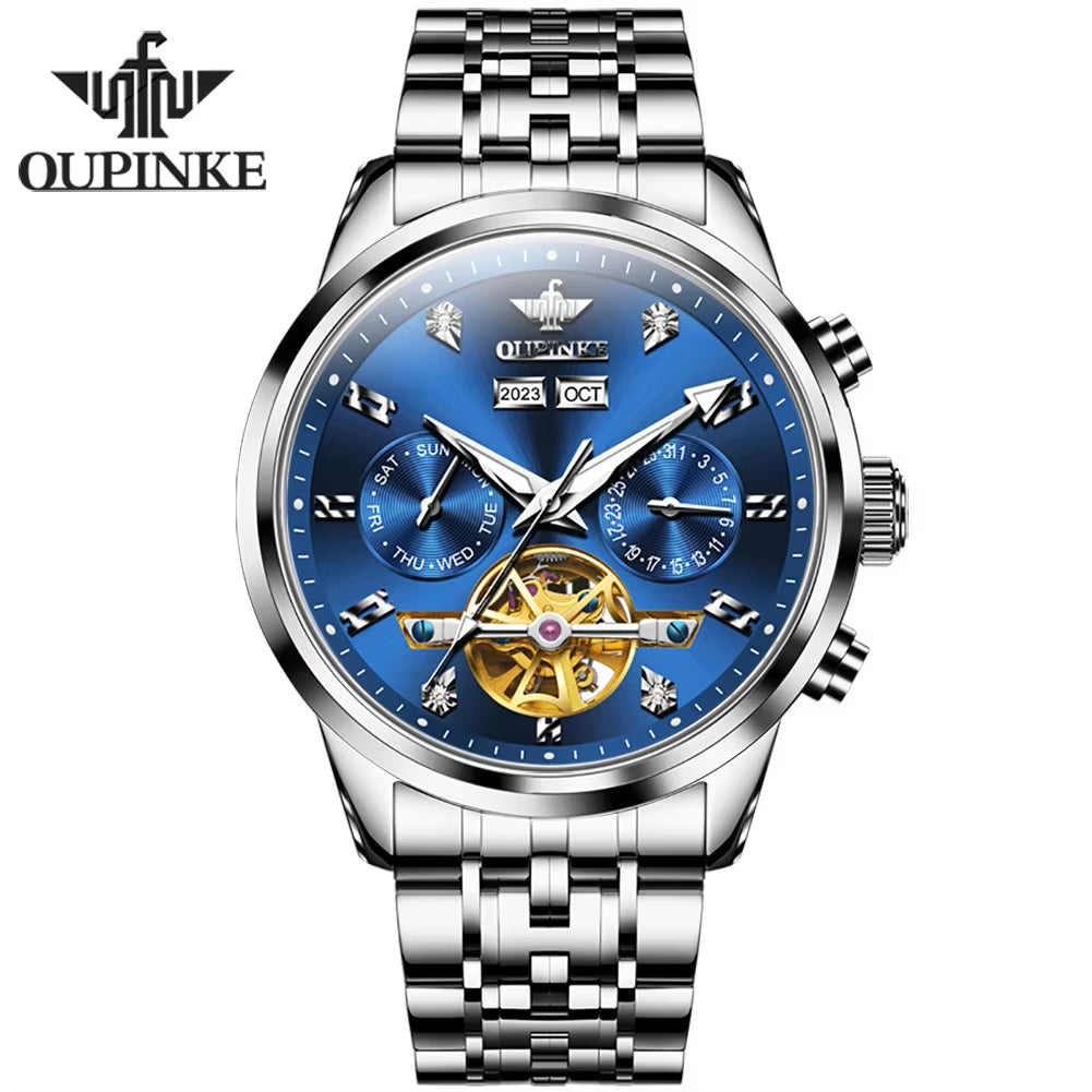 3248 Custom Luxury Fashion Relojes Hombre Montre Homme Wrist Watch Skeleton Skeleton Automatic Movements Mechanical