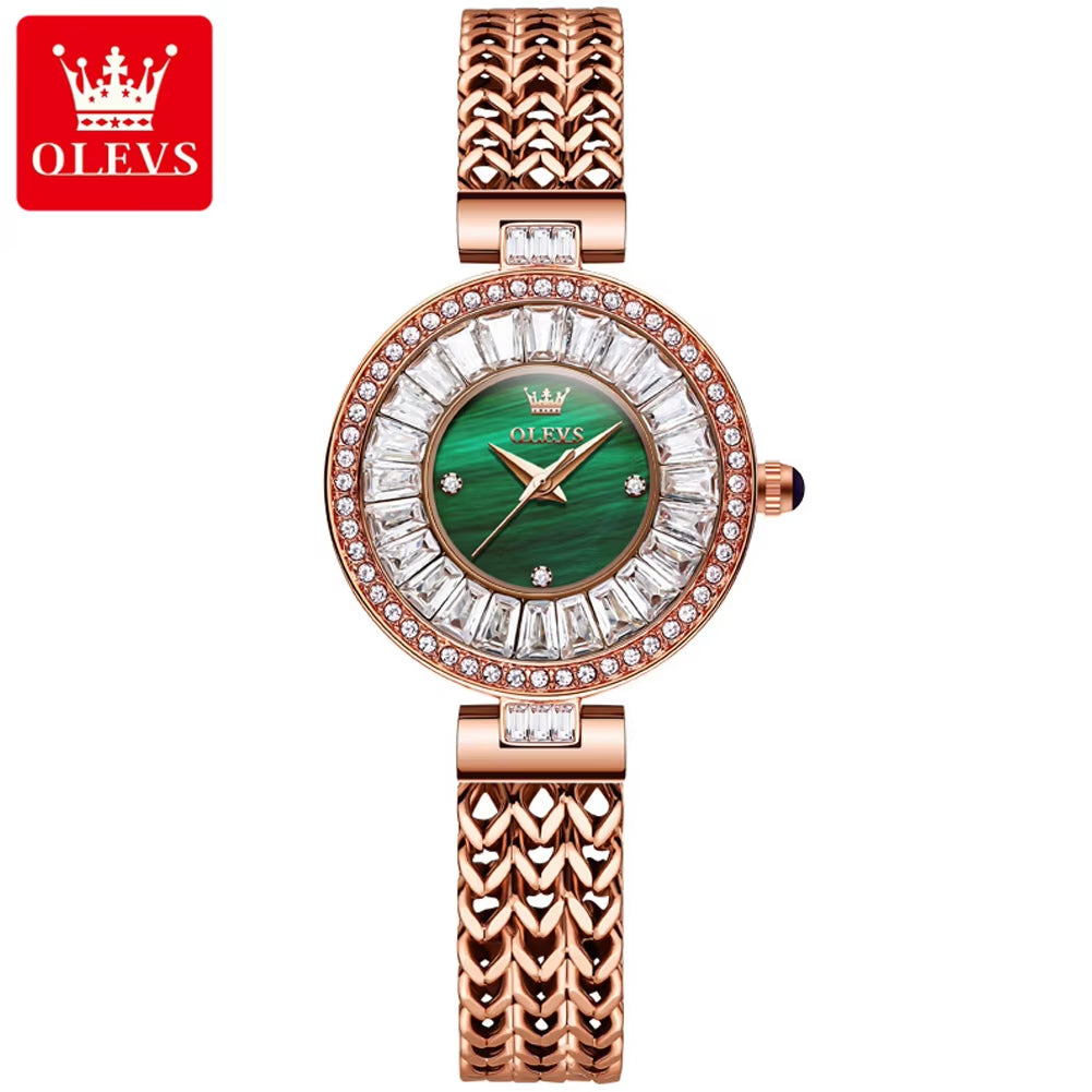 9959 Women'S Watch Quartz Leather Strap Starry Dial Luxury Diamond Watches for Women Fashion Lady Wristwatch Hot Sale