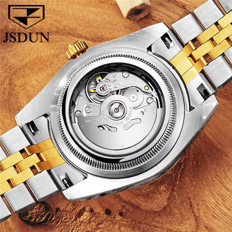 8737Men Cheap Factory Price Imported Movement Stainless Steel Waterproof Automatic Mechanical Wrist Watch