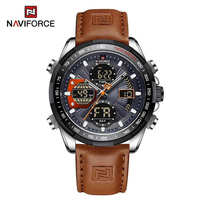 Luxury Multi-Time Zone Men's Quartz Watch - High-Quality Wristwatch with Day and Week Display