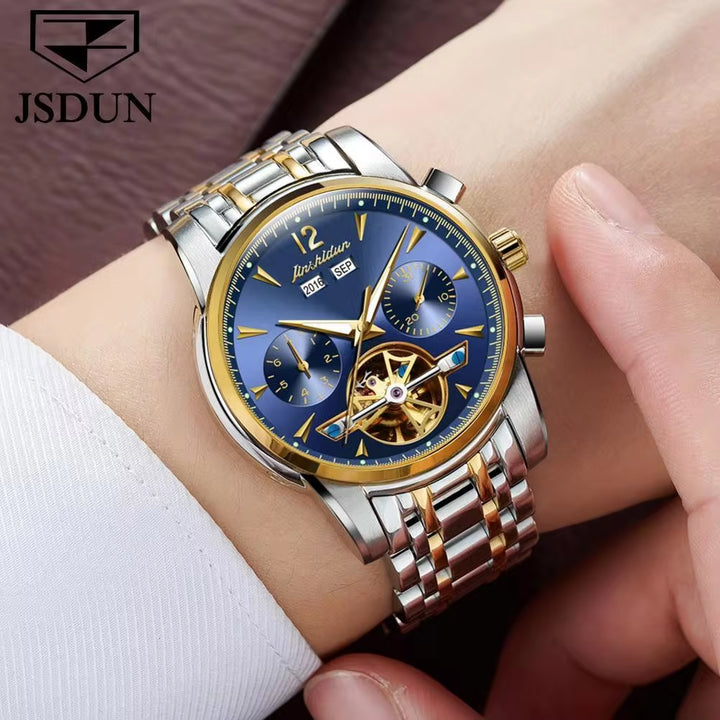 8738 OEM Supply TOP Luxury Men Watch Private Label Watch New Design Men Chronograph Automatic Wrist Mechanical Watch Men