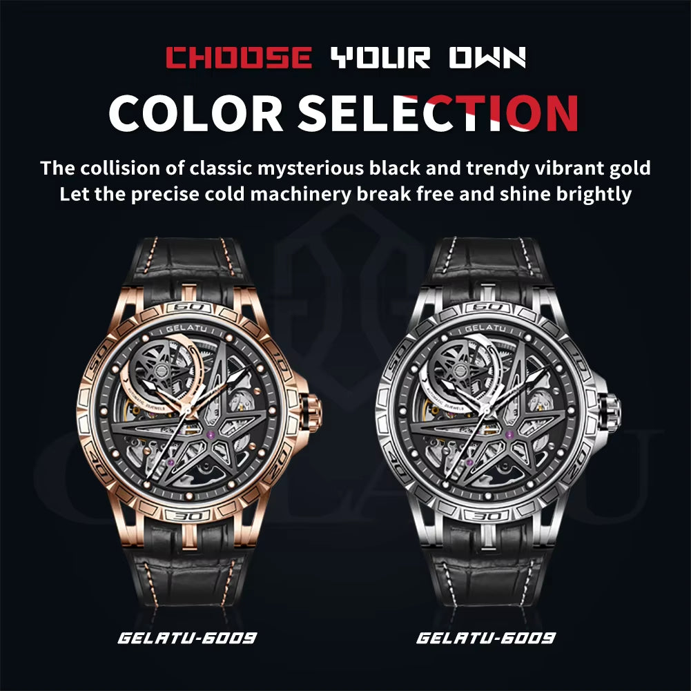 6009 Quality Mechanical Chronograph Luxury Mens Date 5 Atm Solid 316L Stainless Steel Water Resistant Waterproof Watches