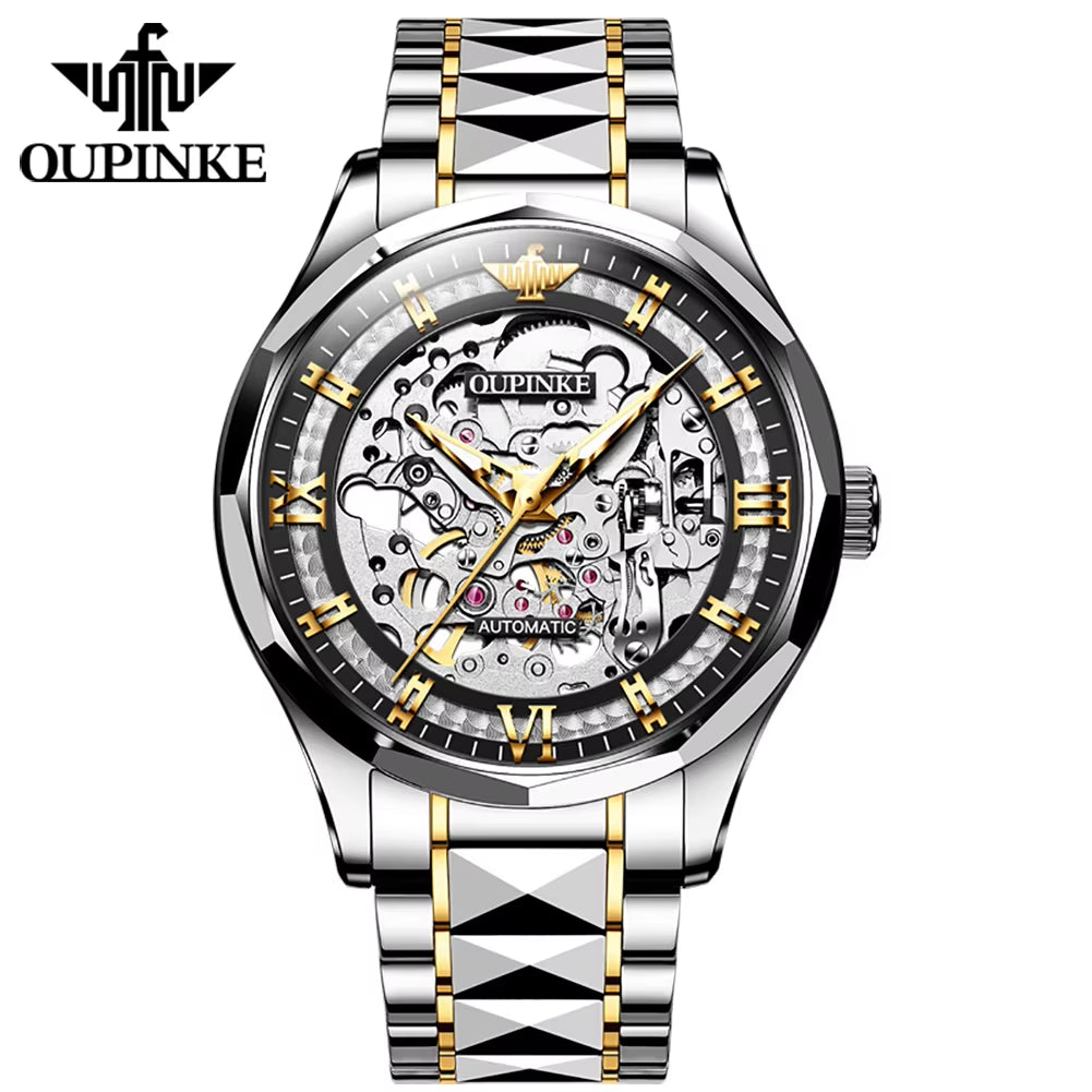 3209 Custom Men's Waterproof Skeleton Automatic Mechanical Watches