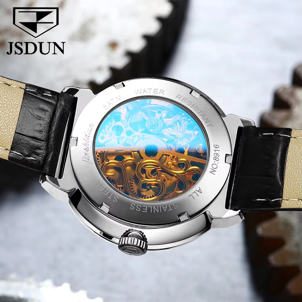 8916 Watch Tourbillon Waterproof Fashion Trend Mechanical Watch Men Belt Watch