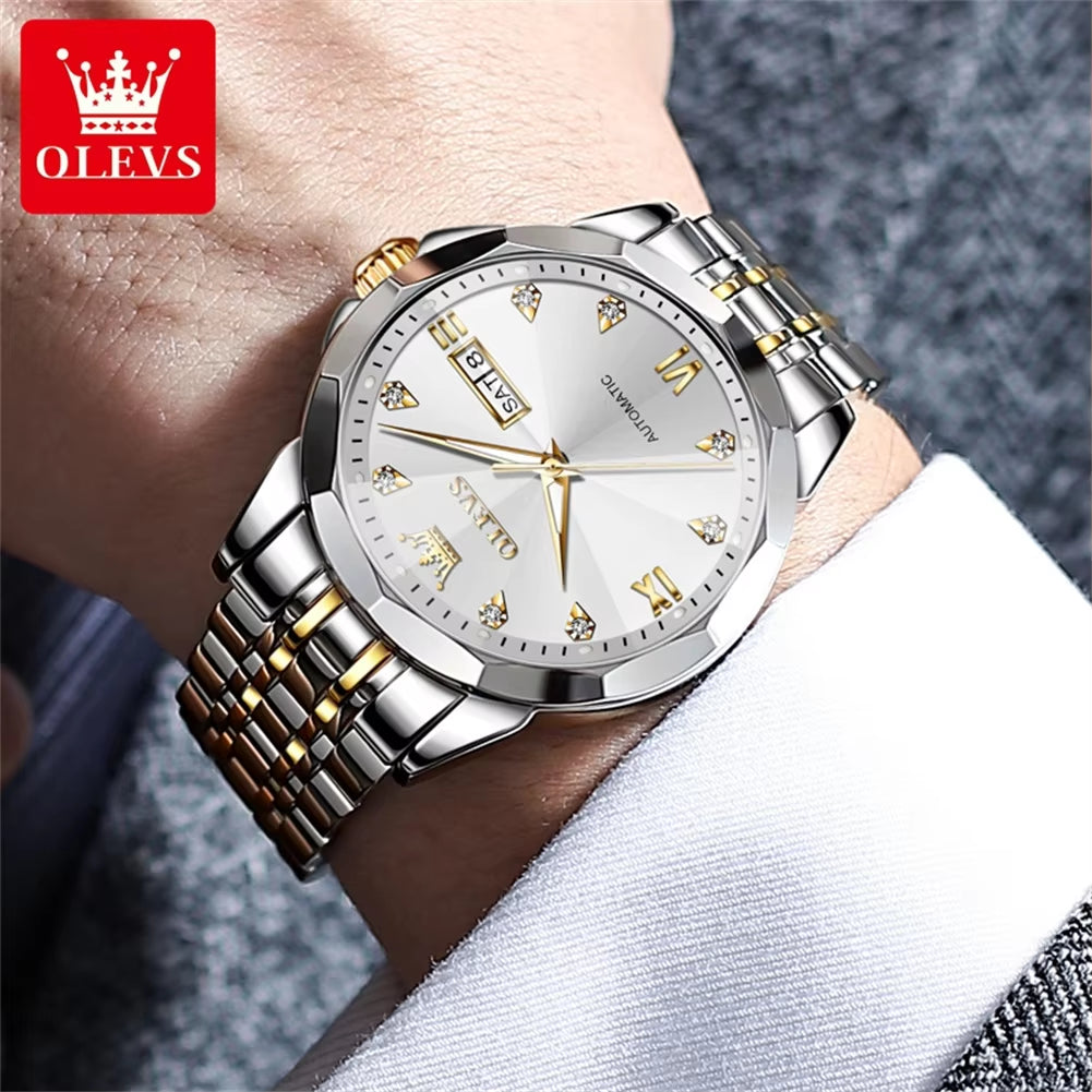 9982 Luxury Top Brand Watches Men and Women Fashion Sport Mechanical Wristwatch Couple