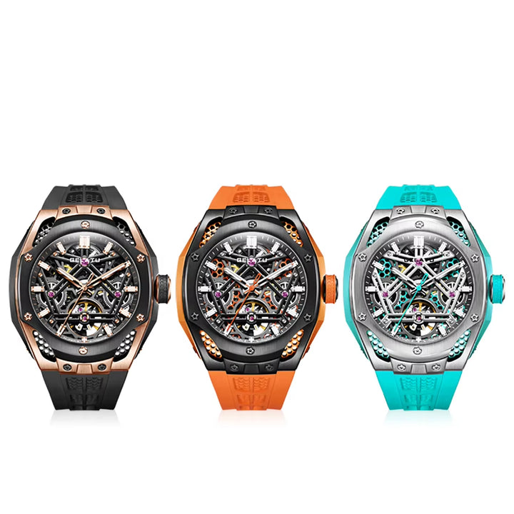 6008 Custom Luxury Logo Automatic Waterproof Sport Watch for Men