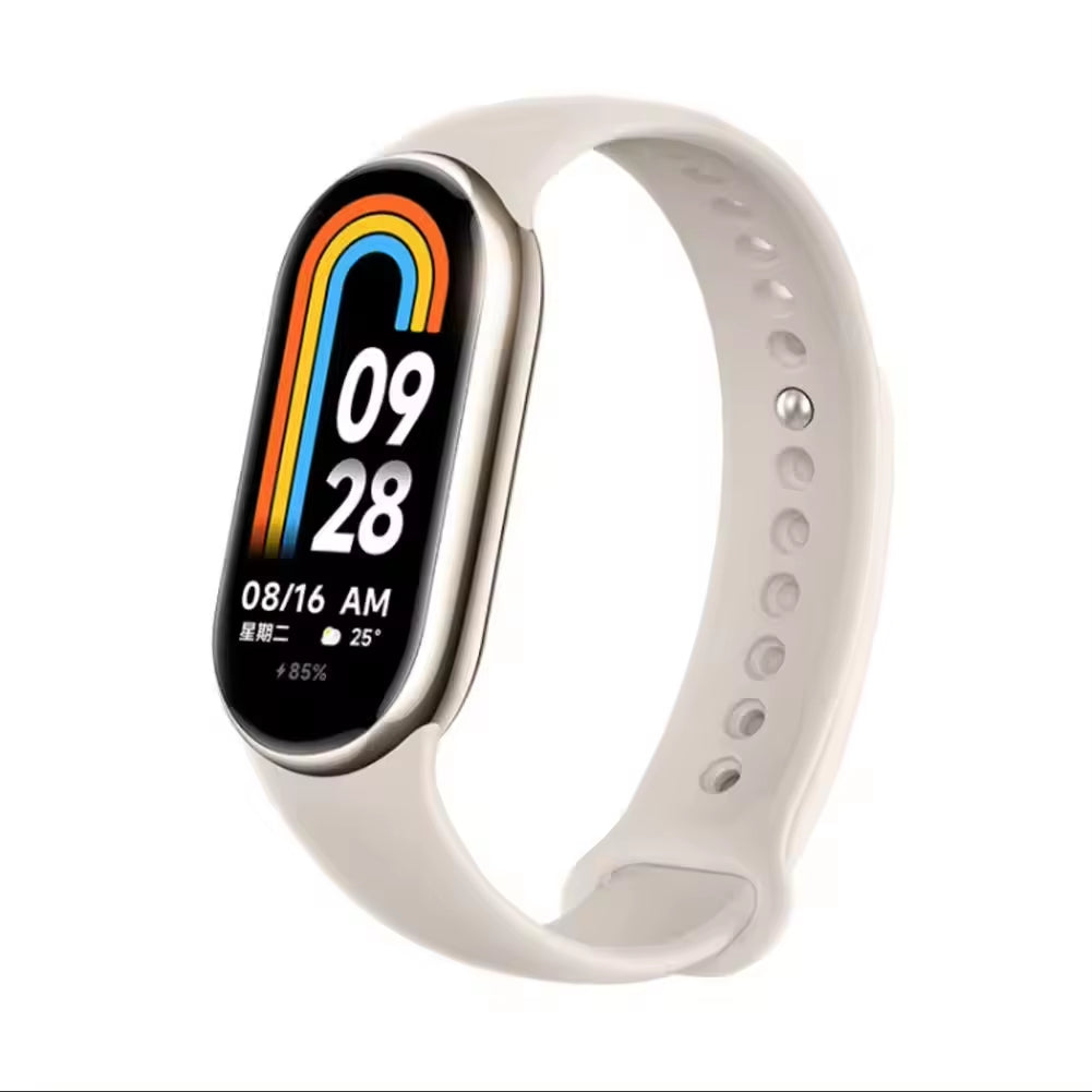 Support GPS Original  Mi Band 8 1.74 Inch AMOLED Full Color Screen 5ATM Waterproof Smart Watch