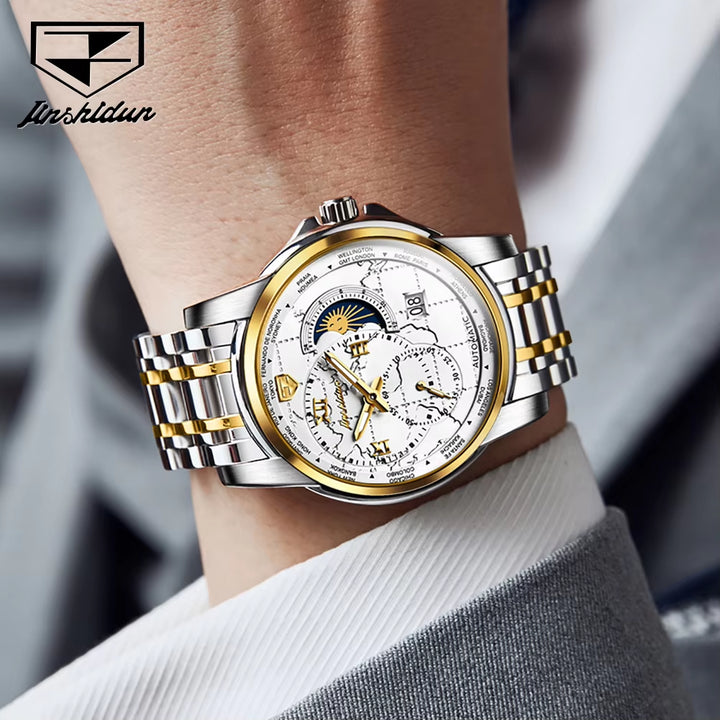 8920 Stainless Steel Luxury Brand Wrist Automatic Movement Mechanical Watch for Men