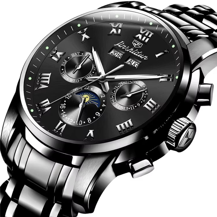 8718 China Wholesale Men Stainless Steel Mechanical Wrist Watch