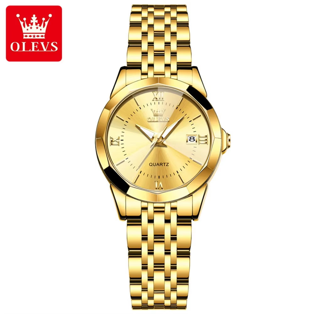 9989 Watches Bracelet Set Men Relojes Para Mujer Fashion Gold Steel Belt Reloj De Lujo Wrist Watch