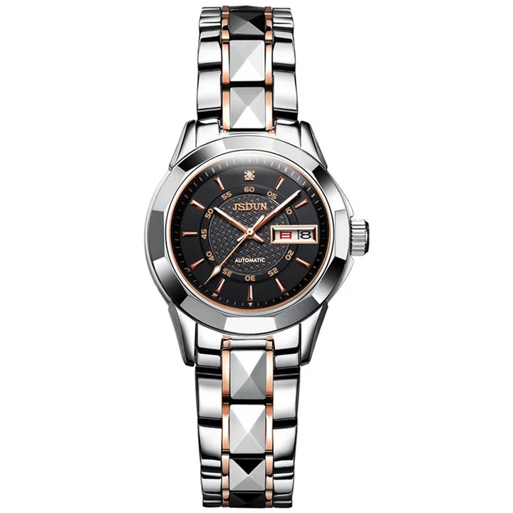 8014 Hot Sale Women Custom Length 17Cm Imported Movement Stainless Steel Waterproof Bracelet Width 14Mm Mechanical Watch