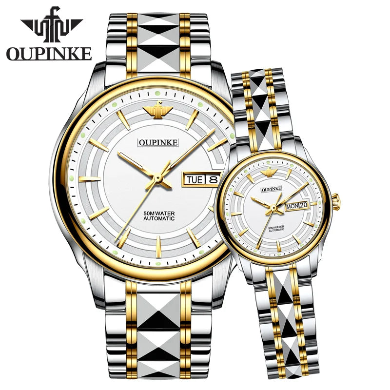 3170 Brand Luxury Women Mechanical Watches Couple Sport Casual Fashion White Men Watches Automatic Wrist Watches