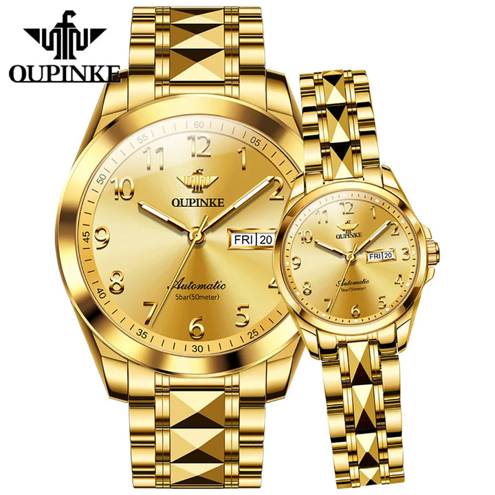 3228 OEM Couple Japanese Movement Stainless Steel Watch Luxury Fashion Watches Men Mechanical Watch