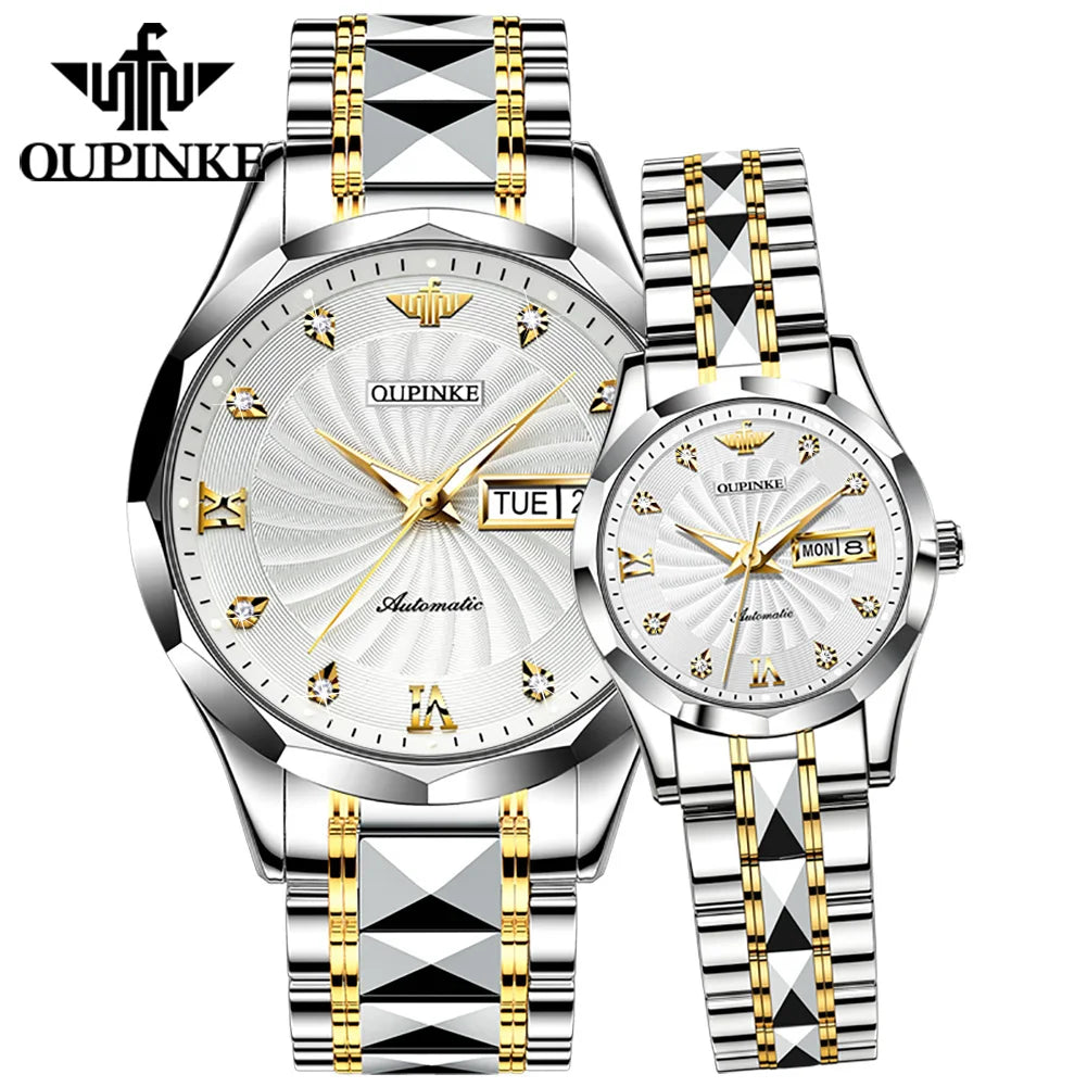 3169 Lovers Waterproof Custom Logo Low MOQ High Quality Simple Luxury Original Brand Couple Men Women Mechanical Watch