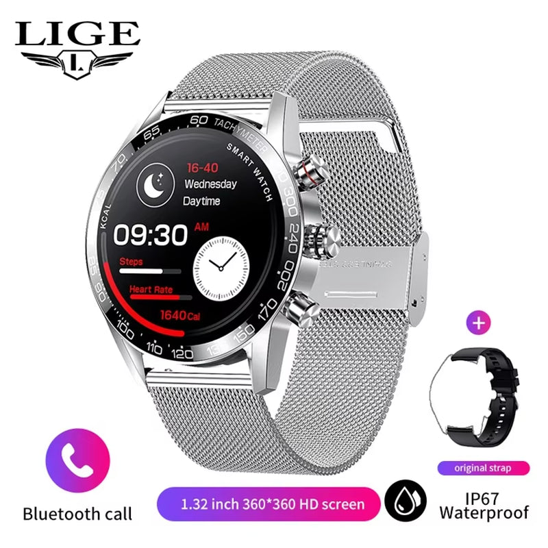 Men's Business Smartwatch with HD Display and Smart Calling Features