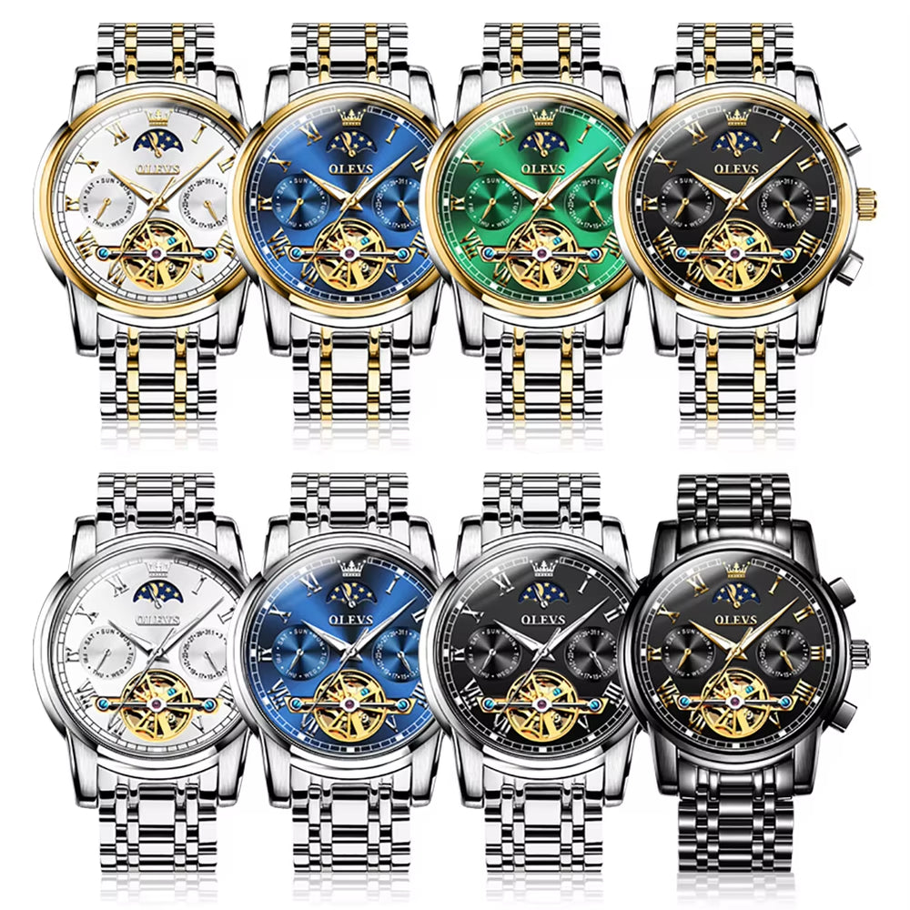 6617 Automatic Mechanical Men Hand Watch Montre Homme Watch Fashion Business Relogio Masculino Wrist Mechanical Watch