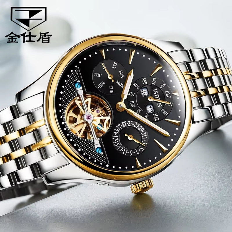 8992 New Style Lower Price Original Movement Stainless Steel Length 21Cm Dial Diameter 40Mm Waterproof Mechanical Watch