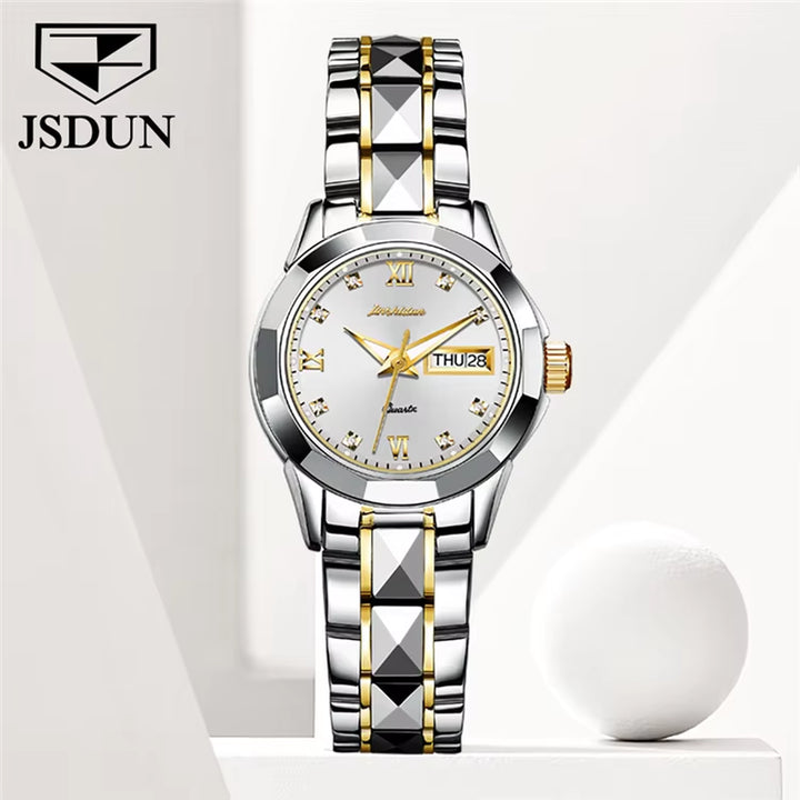 8813Women Factory Hot Sales Japanese Movement Classic Fashion Stainless Steel Waterproof Mechanical Watch