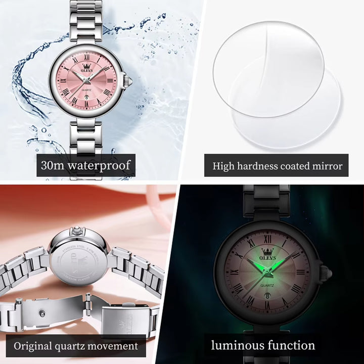 5608 Luxury Classic Women'S Watches Fashion Original Wristwatch Waterproof Delicacy Roman Dial Watch for Women