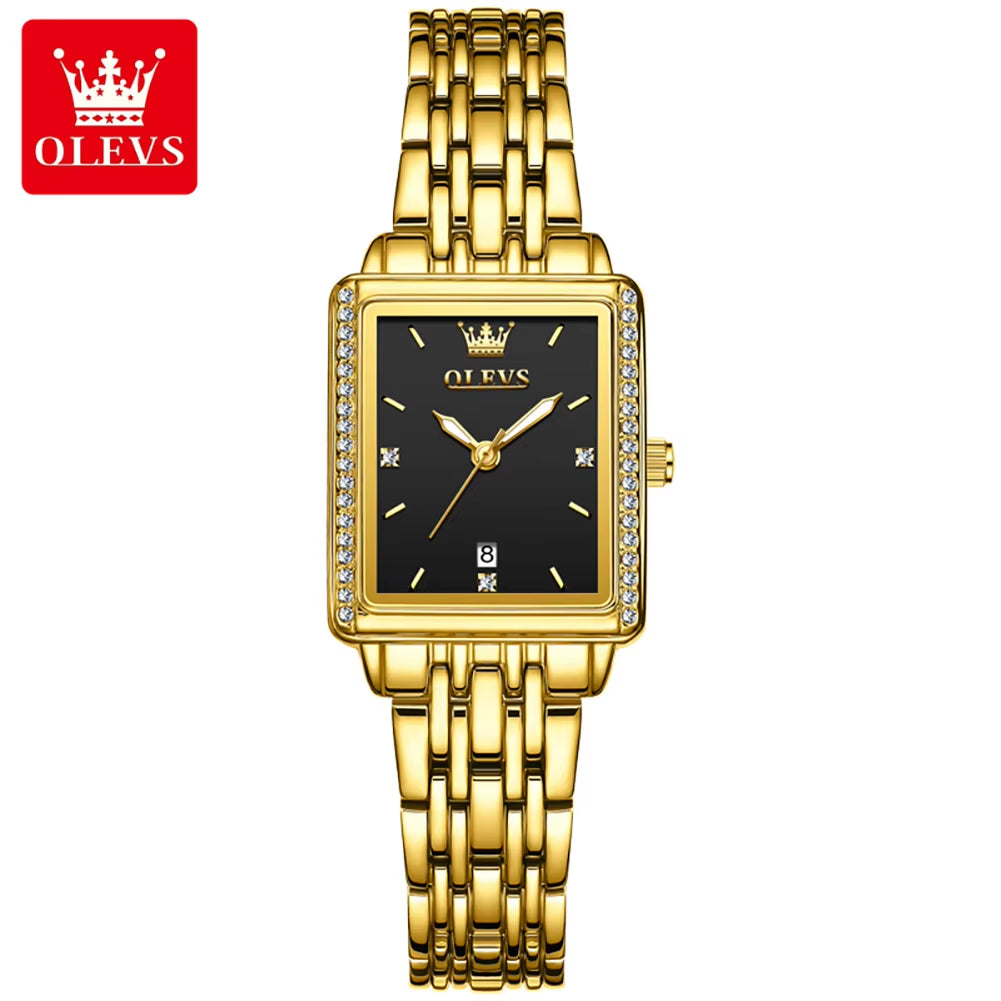 9995 Women Watch Diamond Luxury Wristwatch Elegant Female Gift Ladies Square Case Dial Minimalism Women Quartz Watches