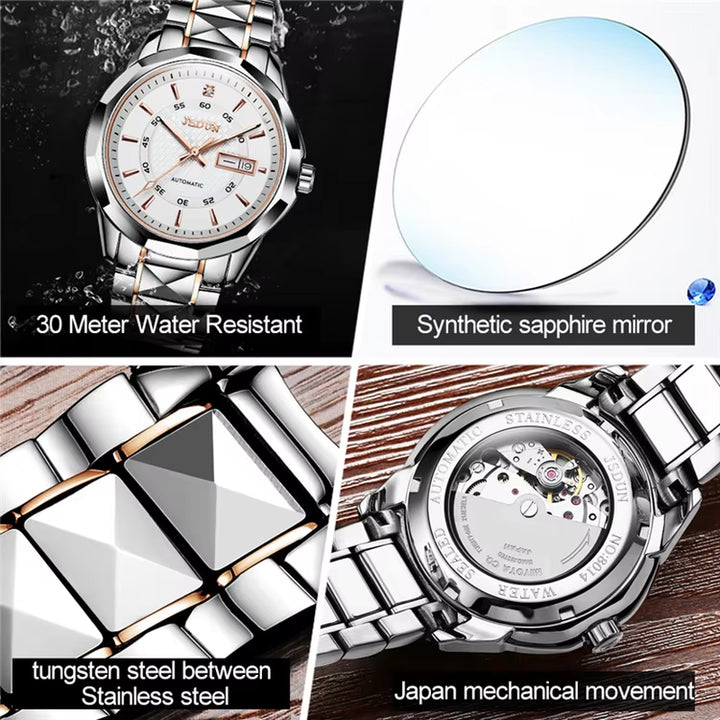 8014 Hot Sale Women Custom Length 17Cm Imported Movement Stainless Steel Waterproof Bracelet Width 14Mm Mechanical Watch