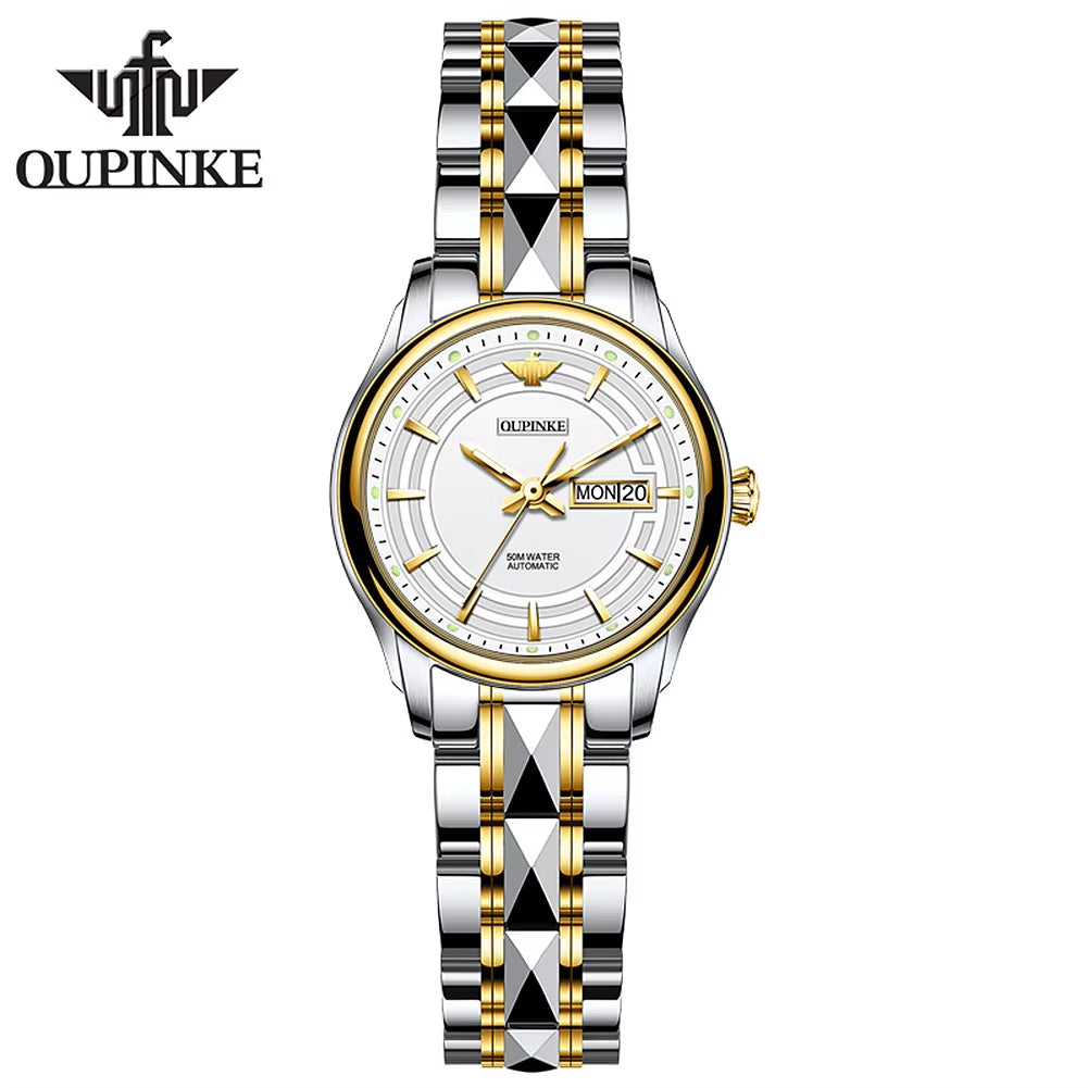 Oupinke 3170 Guaranteed Quality Proper Price Waterproof Stainless 2021 Lady Women Luxury Watches