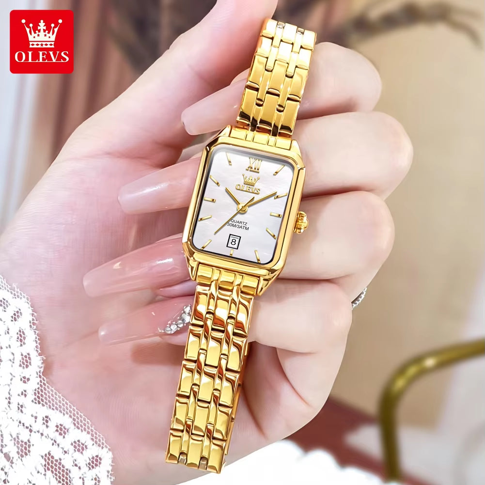 5616 Women Watch Diamond Luxury Wristwatch Elegant Female Gift Ladies Square Case Dial Minimalism Women Quartz Watches