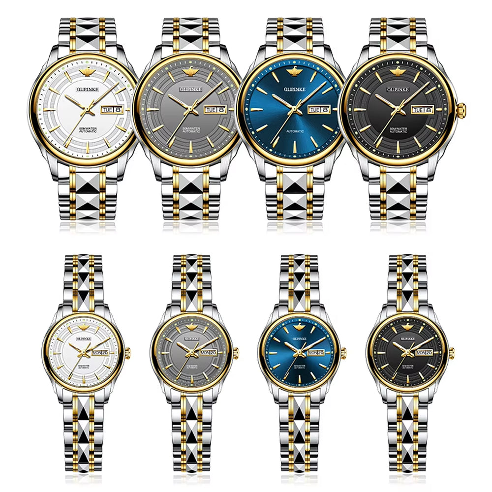 3170 Brand Luxury Women Mechanical Watches Couple Sport Casual Fashion White Men Watches Automatic Wrist Watches