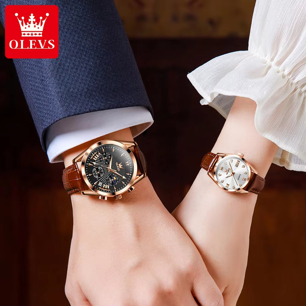 Classic Watch with Couple Watch Fashion Trend Christmas Gift Couple Watch