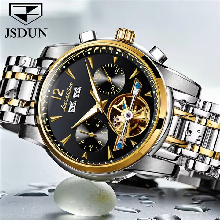 8738 Hot Oem Custom Chinese Fashion Manufacturer Luxury Watch Men Stainless Steel Waterproof Mechanical Watch