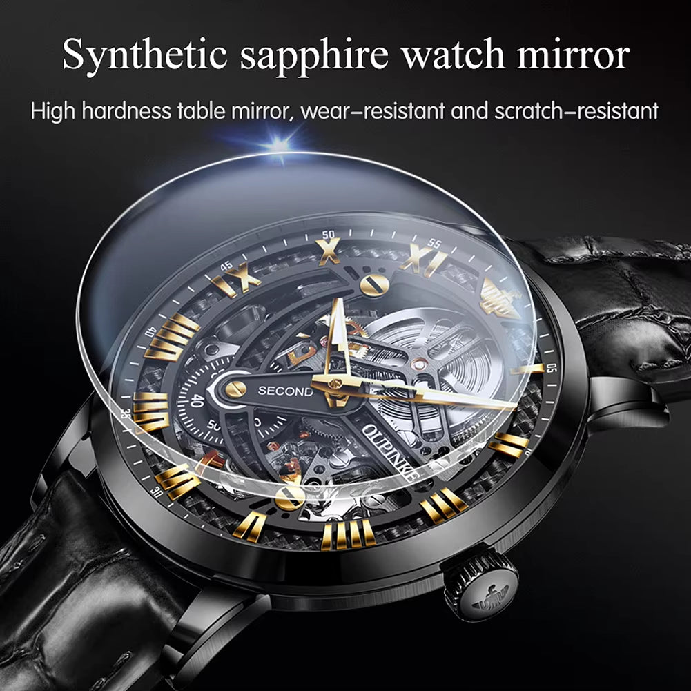 3173 New Arrival Classic Automatic Luxury Brand Tourbillon Movement Fashion Leather Men Watch Mechanical Watch