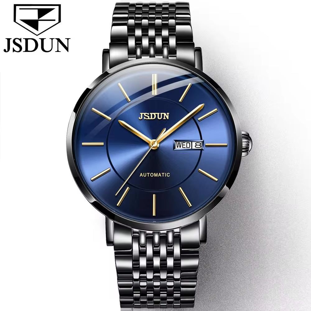 8835 Men Hand Watch Luxury Men Automatic Mechanical Watch Stainless Steel Band Date Timepiece Clock for Men