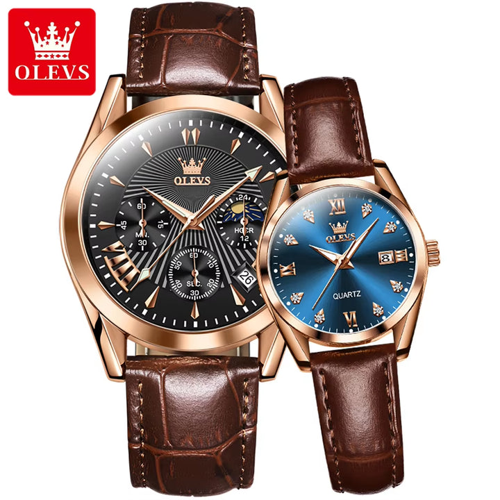 Classic Watch with Couple Watch Fashion Trend Christmas Gift Couple Watch